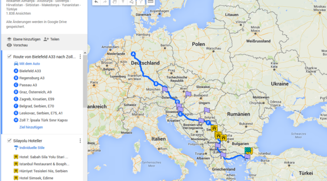 Izinyolu Slovenya – Makedonya – Yunanistan Istikameti